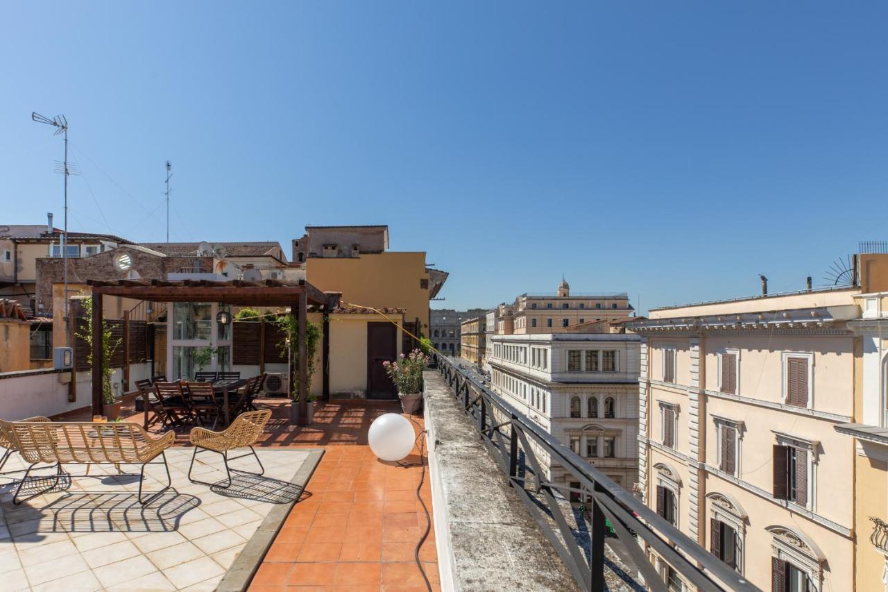 Iflat Monti Penthouse Panoramic View Apartment Rome Luaran gambar